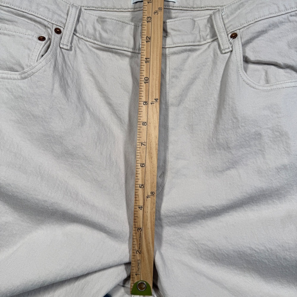 Abercrombie & Fitch 90s Straight Ultra High Rise Jeans Womens 16L Tan Neutral - Picture 6 of 8
